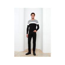 Buy LC Waikiki Crew Neck Long Sleeve Men's Tricot Sweater With Color Block in Egypt