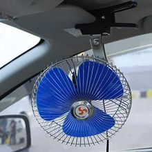 Buy 8-inch 12-volt Car Clip-on Fan, Multi-colored, With 3 Blades in Egypt
