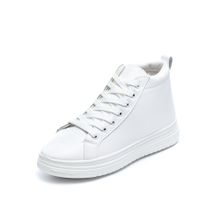 Buy Desert Basic Lace-up Leather Half Boot Sneakers For Men - WHITE in Egypt