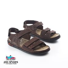 Buy Men Suede Leather Sandal Brown in Egypt