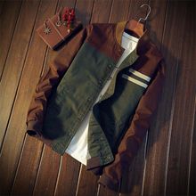 Buy Fashion Men's Slim Fit Casual Colorblock Jacket Fashion in Egypt
