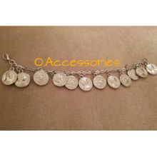 Buy O Accessories Anklet Silver Coins  in Egypt