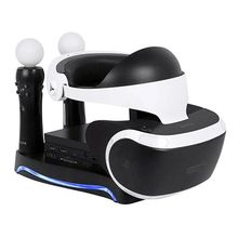 Buy Second Generation 4 In 1 for PS4 PS Move for VR Charging Storage Stand Multifunction for PS VR Headset Bracket Move Showcase in Egypt