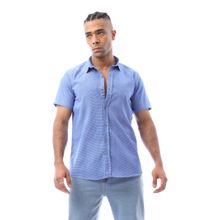 Buy Ravin Blue & White Gingham Regular Casual Shirt in Egypt