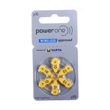 Buy Power One 1.45V Hearing Aid Batteries - Pack Of 6 Pieces, P10 in Egypt