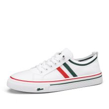 Buy Breathable Casual Shoes Men's Shoes Men Loafers Male Flat Shoes White in Egypt