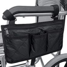 Buy Wheelchair Armrest Side Bag Hang On Side with Reflective Strip Storage Pouches in Egypt