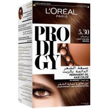 Buy L'Oreal Paris Prodigy Ammonia Free Hair Color - 5.3 Light Golden Brown / Tan in Egypt