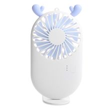 Buy Portable Mini USB Charging Pocket Fan With 3 Speed Control (White) in Egypt
