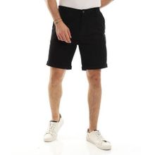 Buy Andora Plain Gabardine Solid Casual Short - Black in Egypt