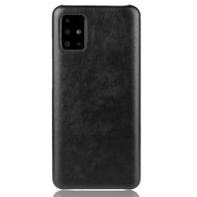 Buy Samsung Galaxy A51 5G Case PC Leather Phone Case Cover - Black in Egypt