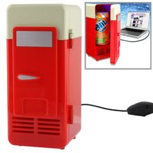 اشتري Mini USB PC Fridge Beverage / Drink Cans Cooling / Heating(Red) في مصر