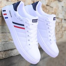 Buy Fashion 2022 Fashion Brand White Vulcanized Sneakers Women Cheap Flat Comfortable Shoe Men's Spring Shoes Man Fashion Tennis Sneakers in Egypt