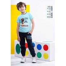 Buy Al Wedad BOY SUMMER COTTON PAJAMA SET - 5504 - BLUE in Egypt