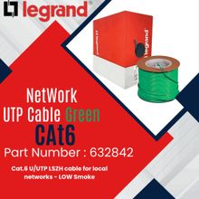 Buy Legrand Cable Cat6 UTP Roll 305mtr Green in Egypt