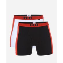 Buy Hero Basic Boxer For Men 95% Cotton 5% Lycra  - Red, Black & White in Egypt