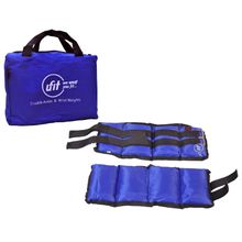 اشتري Ufit Double Ankle & Wrist Sand Weights With Carry Bag Blue 2KG (1KG×2PCS) في مصر