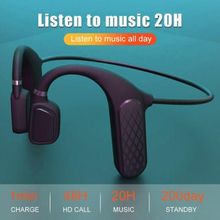 Buy TWS Portable Bone Conduction Sports Headphones Bluetooth 5.1 Neckband Headsets Waterproof in Egypt