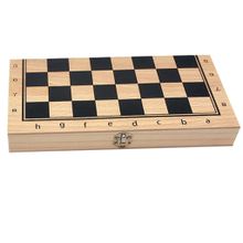 اشتري Wood International Travel Chess Set, Foldable Checkerboard + 3 Type في مصر