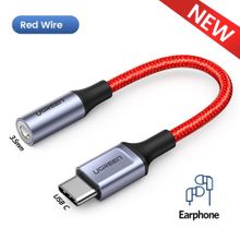 Buy Ugreen USB C To 3.5mm Headphone Adapter Type C Audio Cable 10CM Red in Egypt