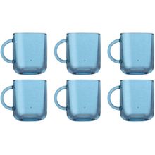 Buy Pasabahce Colored Mug Set Of 6 Mug- 245 Ml For Hot ,Cold-Turquois -Turkey Origin in Egypt