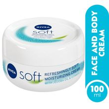 اشتري NIVEA Moisturising Cream, Soft Refreshing for Face Body Hands, Fast Absorbing,, Jar 100ml في مصر