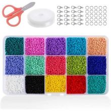 Buy Beads Kit 15000pcs Glass Beads 2mm For Bracelets Jewelry And Crafts in Egypt