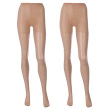 Buy Bent Bashh Two Pieces Tights Voile Crystal Beige Women Zero - Pantyhose - Embroidered in Egypt