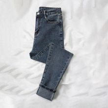 اشتري Buy One Get One Free High Stretch Jeans For Women New Tight High Waist Slim Fit Ankle-Length Slim-Fit Pants Denim Jeans Pencil في مصر