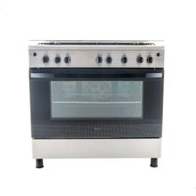 Buy Zanussi ZCG922A6XA - 5 Burners Gas Cooker  - Silver in Egypt