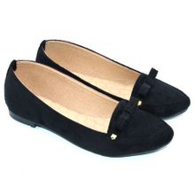 اشتري Shoozy Casual Slip On Chamois Ballerina  - Black في مصر