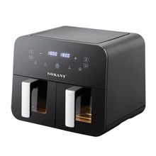 اشتري Sokany Healthy Digital Screen Air Fryer 2 Door- 5L+5 L 2400W SK-10005 في مصر