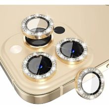 Buy Diamond Lens For IIPhone 14 Pro Max / 14 Pro Camera Protector - Gold in Egypt