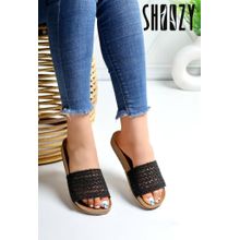 Buy Shoozy Fashionable Women Slippers - Black in Egypt