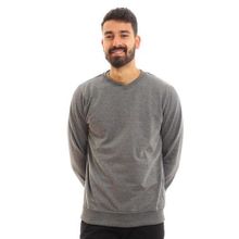 Buy Andora V-Neck Basic Plain Grey Sweatshirt in Egypt