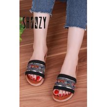 Buy Shoozy Fashionable Women Slippers - Black in Egypt