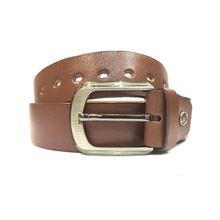 Buy Classic Textured Leather Metal Loop Belt - Havan in Egypt