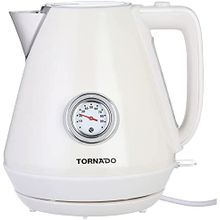 اشتري Tornado TKP-2217-TC Electric Plastic Kettle - 1.7 Liter - White في مصر