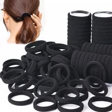 اشتري Black Elastic Hair Bobbles 6-7 Cm Diameter Ties, 15 Pieces في مصر