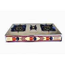 Buy Grouhy Rony Gas Stove Stainless Steel (available To Use Natural Gas OR The Tube)- 3 Burners in Egypt