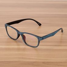 Buy Fashion Oval Plain Glasses Wood-like Optical Eyewear Frames in Egypt