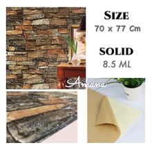 اشتري PE Foam 3D Brick Pattern Wallpaper - 70*77 Cm - 1 Pc في مصر