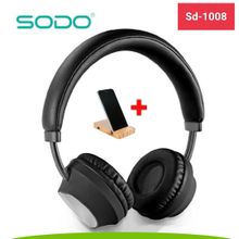 Buy SODO SD- 1008 Bluetooth Wireless Headphone - Black + Free Mobile Holder in Egypt