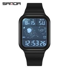 اشتري Sanda Fashion Mens Digital Watch Waterproof Shock Resistant Watch 6052 في مصر