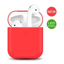 Buy Protective Silicone AirPods Case - Separate Head - Red in Egypt