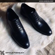 Buy Natural Leather Classic Leazus Shoes - Black in Egypt