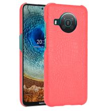 Buy Nokia X20 Case PC Leather Phone Case Cover - Red in Egypt