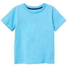 Buy Fashion Summer Fashion Cotton T Shirt For Boy Girls Tops Child Modis Solid T Shirt Kids Baby Boys T Shirt For Children 2-8 Years(#Sky Blue) in Egypt