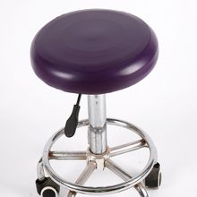 Buy Soft Elastic Round Bar Stool Covers Living Room Chair Purple in Egypt