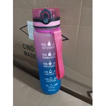 اشتري 1 Liter Straw Leak Proof Water Bottle For Sports Shape May Vary في مصر